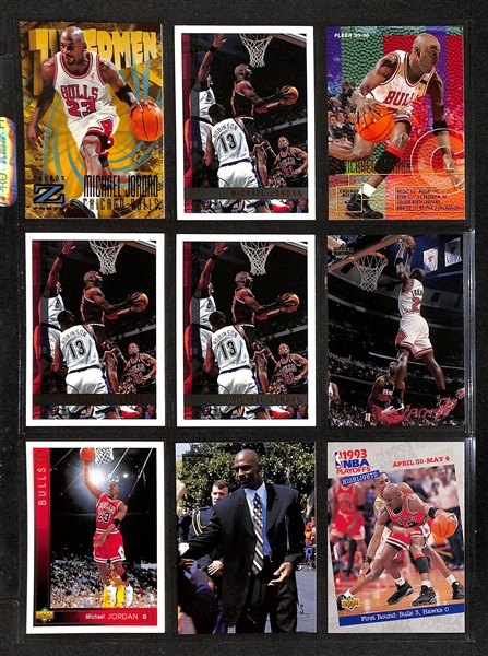 195+ Michael Jordan Cards in Binder w. Short Prints and Inserts