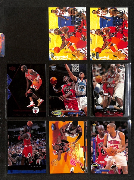 195+ Michael Jordan Cards in Binder w. Short Prints and Inserts