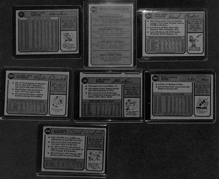 1974 Topps (660) Card Complete Set & (44) Card Traded Set w. Dave Winfield (RC)