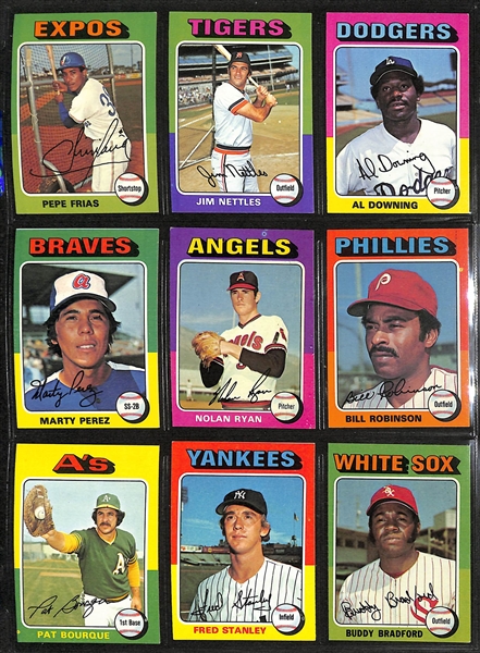 1975 Topps (660) Card Complete Set w. George Brett (RC) & Robin Yount (RC)