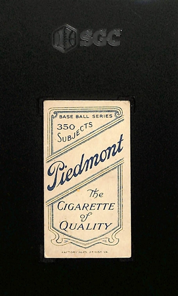 1910 T206 Piedmont Cigarettes Joe Tinker (HOF, Hands on Knees) Graded SGC 4