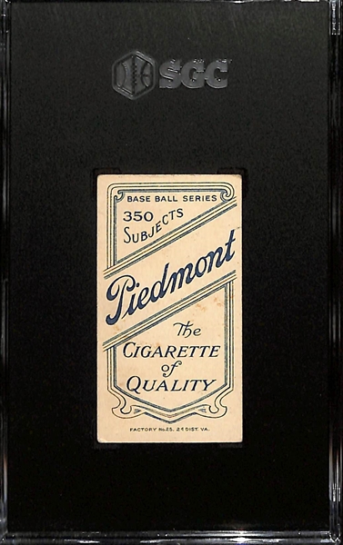 1910 T206 Piedmont Cigarettes Chief Myers (Batting) Graded SGC 4.5