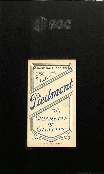 1910 T206 Piedmont Cigarettes Chief Bender (HOF, Portrait) Graded SGC 2.5