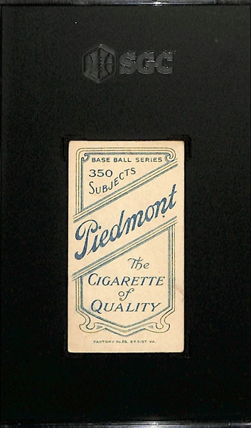 1910 T206 Piedmont Cigarettes Iron Man McGinnity (HOF) Graded SGC 3