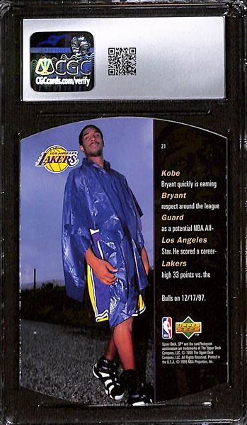 1997-98 Upper Deck SPx Kobe Bryant - Gold Short Print - #21 Graded CGC 8.5