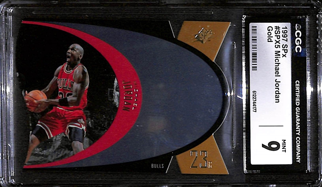 1997-98 Upper Deck SPx Michael Jordan #SPx - Gold Version - Graded CGC 9