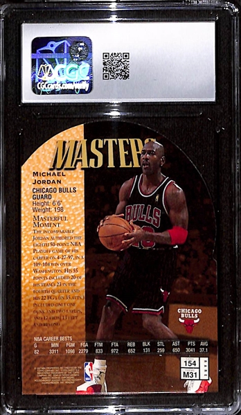 1997-98 Topps Finest Michael Jordan #154 - Embossed Die-Cut Graded CGC 8