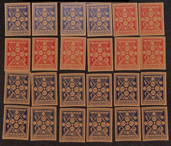 2005 Bowman Heritage Baseball Complete 350 Card Set (Verlander Rookie) & 24  Red/Blue Back Minis (8 Red Backs & 16 Blue Backs)