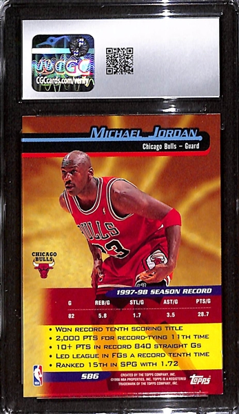 1998-99 Topps Season's Best Bombardiers Michael Jordan #SB6 Graded CGC 8.5
