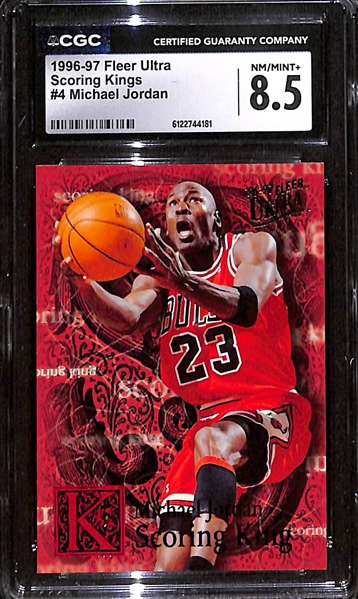 1996-97 Fleer Ultra Scoring Kings Michael Jordan #4 Graded CGC 8.5