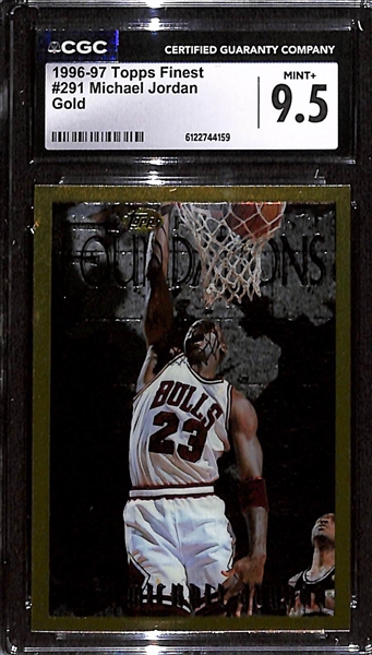 1996-97 Topps Finest Michael Jordan #291 - Gold Foundations Short-Print Graded CGC 9.5