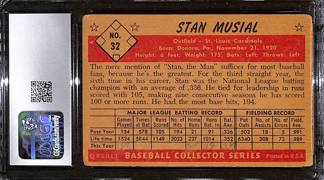 1953 Bowman Color Stan Musial #32 Graded CGC 1.5 