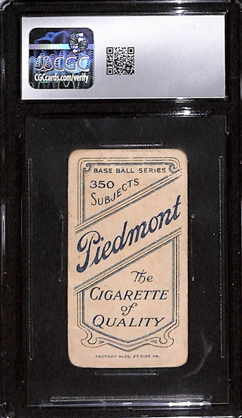1909-11 T206 Miller Huggins (HOF - Hands to Mouth) Graded CGC 1.5 (Piedmont 350 Back)