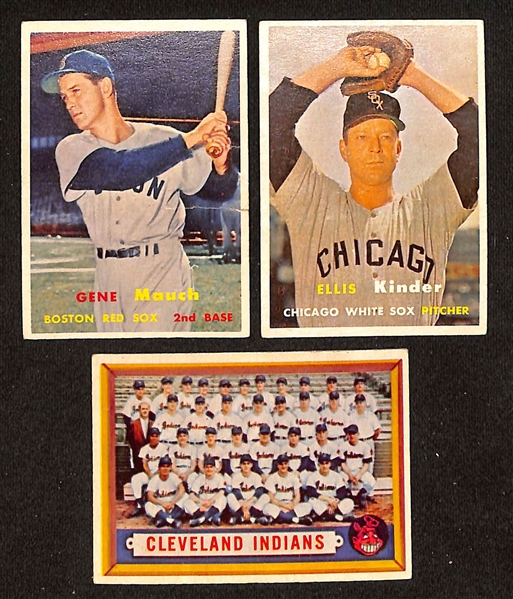  Lot of (80) Different 1957 - 4th Series Topps Baseball Cards w. Bobby Shantz & Harvey Haddix