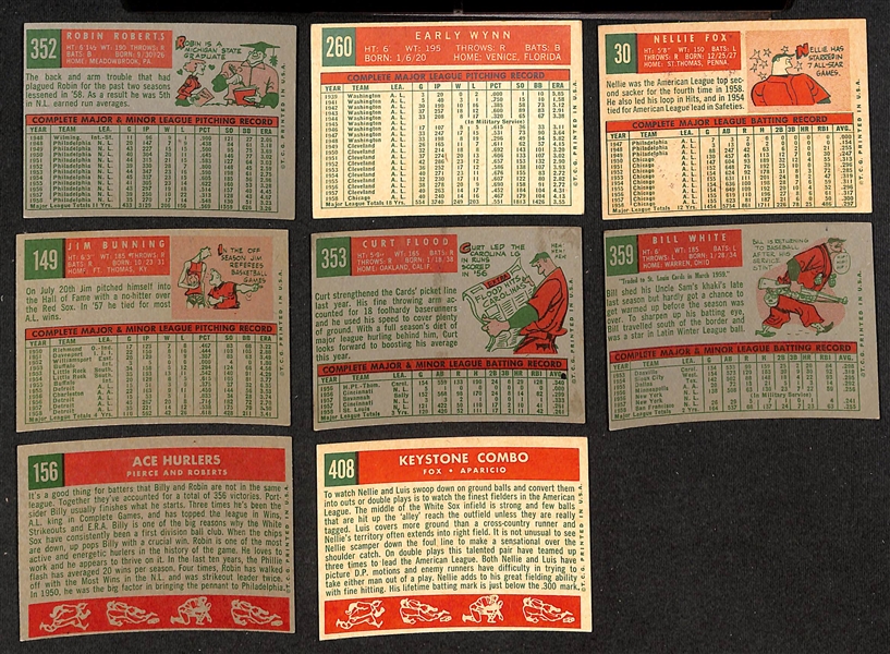  Lot of (500) Different 1959 Topps Baseball Cards w. Robin Roberts & Early Wynn