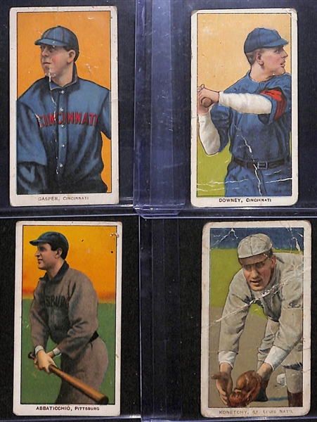 Lot of (8) 1909 T206 National League Tobacco Cards w. Merkle & Murray