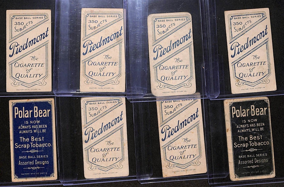 Lot of (8) 1909 T206 National League Tobacco Cards w. Merkle & Murray