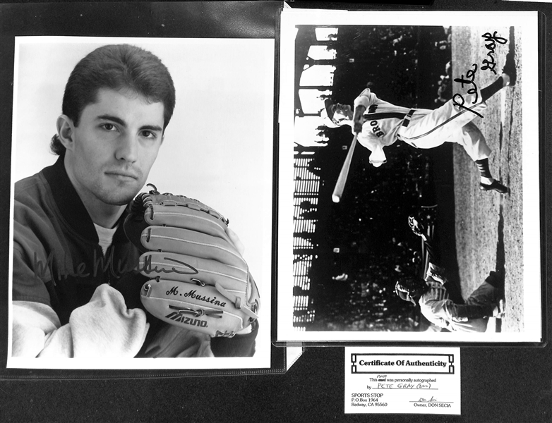 Lot of (80+) Signed Baseball Photos w. Phil Niekro, Johnny Podres, More (+JSA Auction Letter)