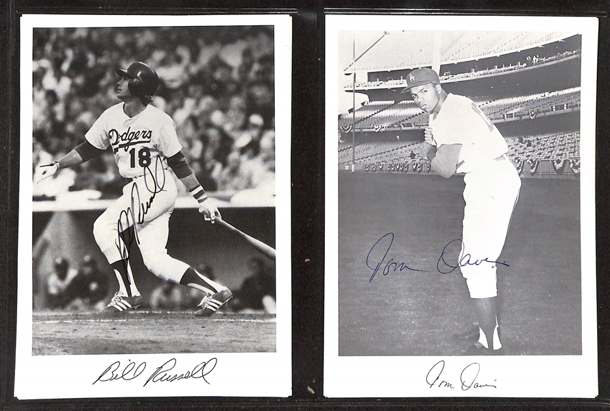 Lot of (80+) Signed Baseball Photos w. Phil Niekro, Johnny Podres, More (+JSA Auction Letter)