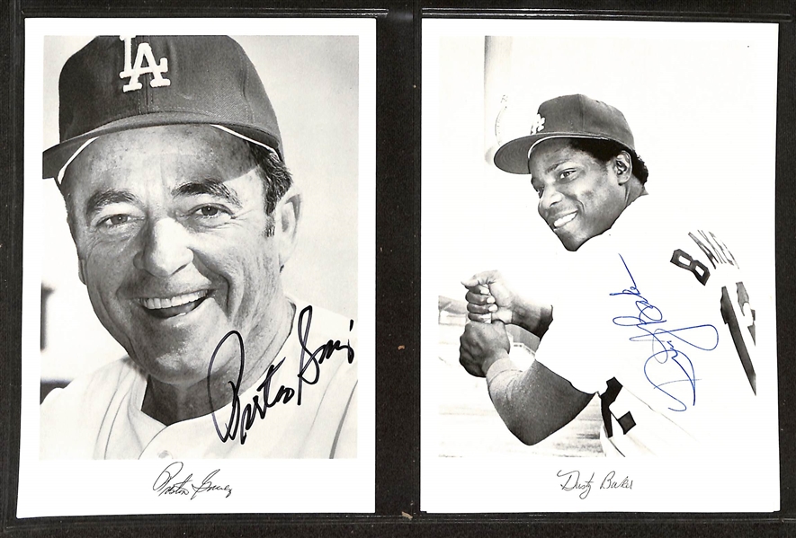 Lot of (80+) Signed Baseball Photos w. Phil Niekro, Johnny Podres, More (+JSA Auction Letter)