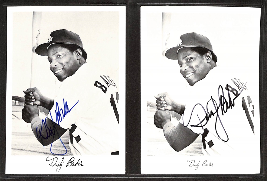 Lot of (80+) Signed Baseball Photos w. Phil Niekro, Johnny Podres, More (+JSA Auction Letter)