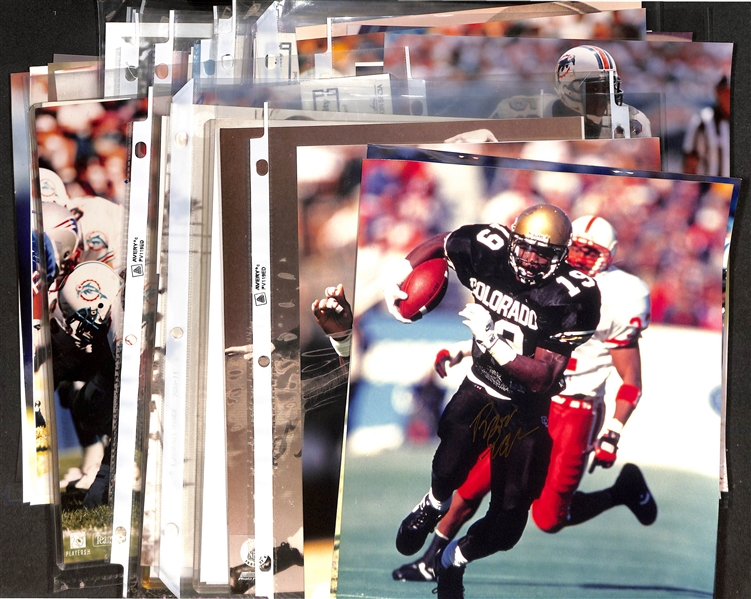 Lot of (40+) Signed Football Photos w. Bob Griese, More (+JSA Auction Letter)