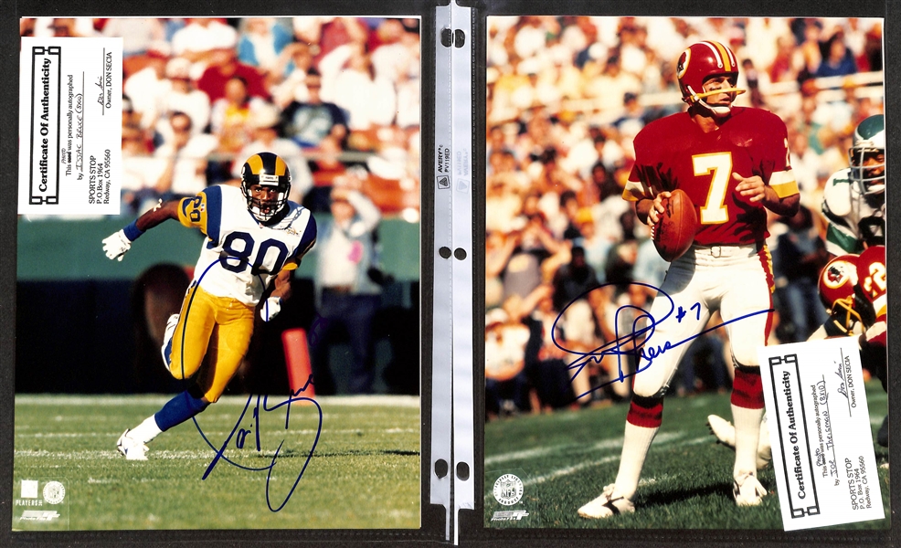 Lot of (40+) Signed Football Photos w. Bob Griese, More (+JSA Auction Letter)