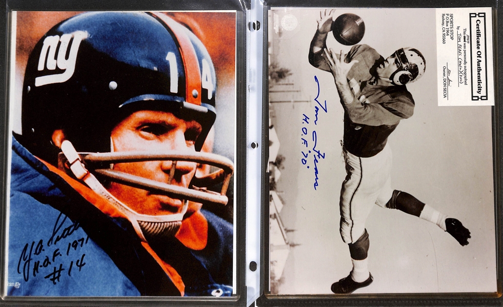 Lot of (40+) Signed Football Photos w. Bob Griese, More (+JSA Auction Letter)