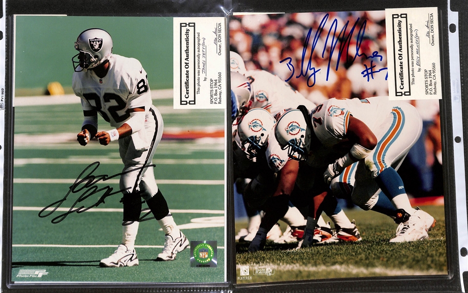 Lot of (40+) Signed Football Photos w. Bob Griese, More (+JSA Auction Letter)