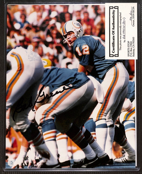 Lot of (40+) Signed Football Photos w. Bob Griese, More (+JSA Auction Letter)