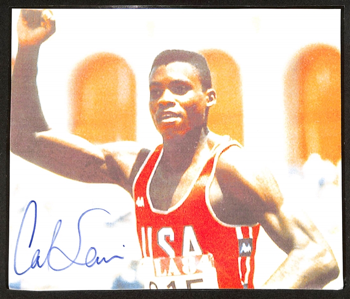 Lot of (25+) Signed Assorted Sports Photos w. Carl Lewis, Gene Sarazen, More (+JSA Auction Letter) 