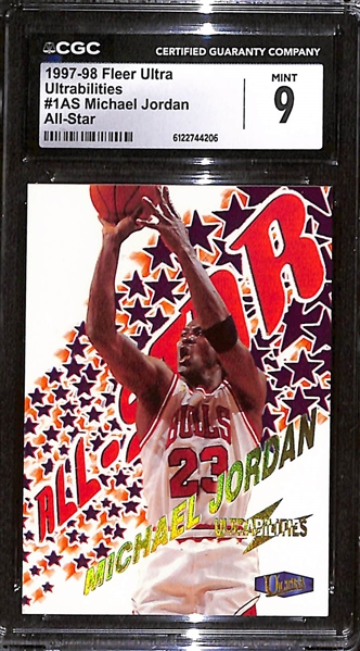 1997-98 Fleer Ultra Ultrabilities Michael Jordan All-Star #1AS Graded CGC 9