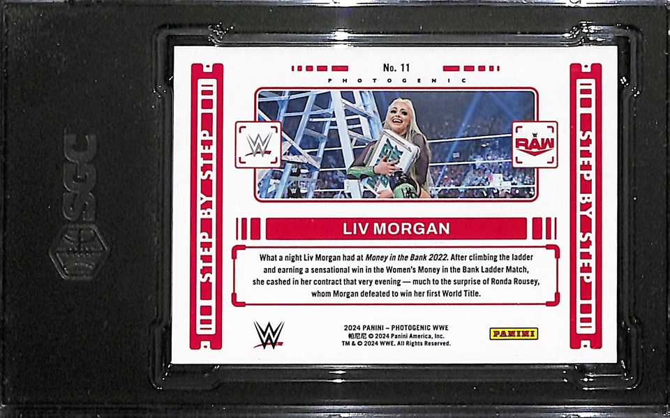 2024 Photogenic WWE Liv Morgan Gold Graded SGC 9 (#/10)