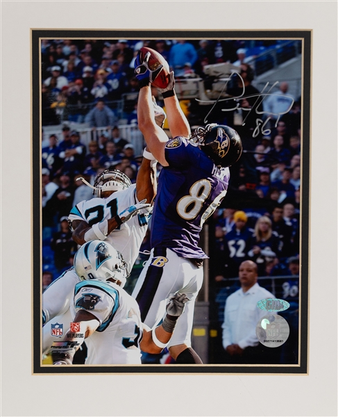 Lot of (5) Signed Baltimore Ravens Photos w. Ed Reed (Hall of Fame), Joe Flacco, +(JSA Auction Letter)
