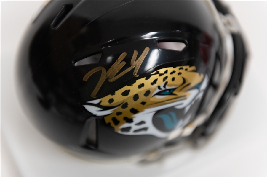 Lot of (2) Riddell Mini Helmets w. Elijah Griffin & Tank Bigsby (Both JSA)