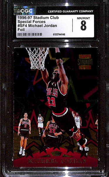 1996-97 Stadium Club Special Forces Michael Jordan #SF4 Foil CGC 8