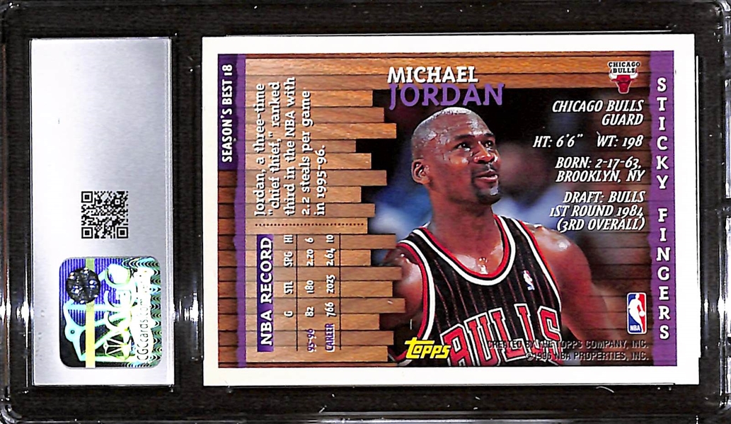 1996-97 Topps Season's Best Michael Jordan #18 CGC 9