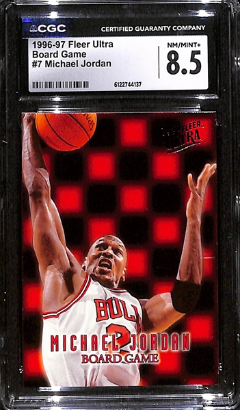 1996-97 Fleer Ultra Board Game #7 Michael Jordan CGC 8.5