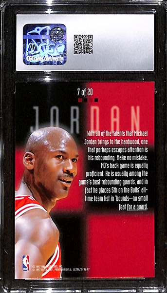 1996-97 Fleer Ultra Board Game #7 Michael Jordan CGC 8.5