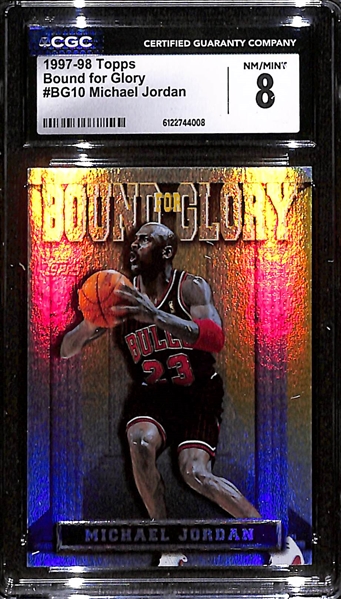 1997-98 Topps Bound for Glory #BG10 Michael Jordan CGC 8