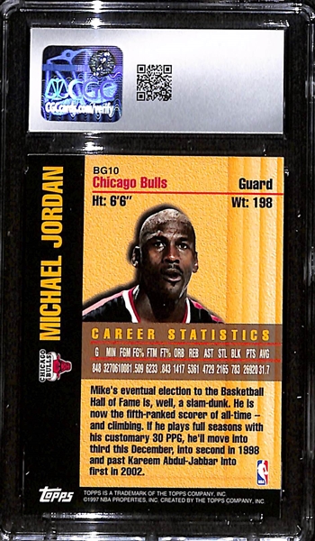 1997-98 Topps Bound for Glory #BG10 Michael Jordan CGC 8