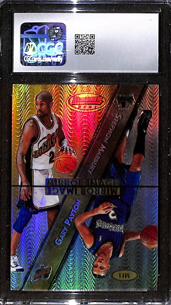 1997-98 Bowman's Best Mirror Image Refractor #MI1 Jordan/Mercer/Marbury/Payton CGC 8.5