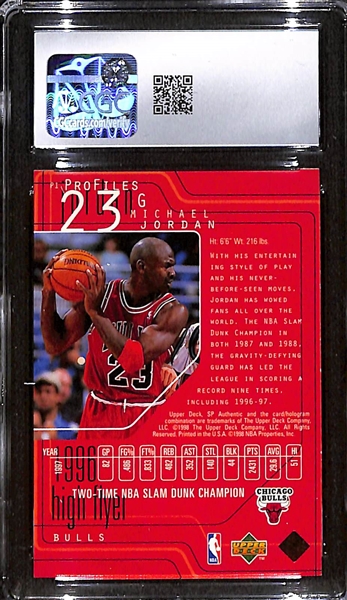 1997-98 SP Authentic Profiles #P1 Michael Jordan Level 2 CGC 9