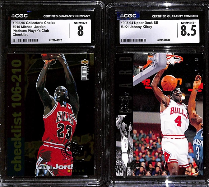 Lot of (5) 1992-98 CGC Graded Michael Jordan Basketball Cards w. 1997-98 Fleer Ultra Star Power #1SP CGC 9