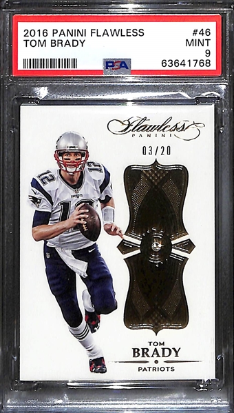 2016 Panini Flawless Tom Brady #46 PSA 9