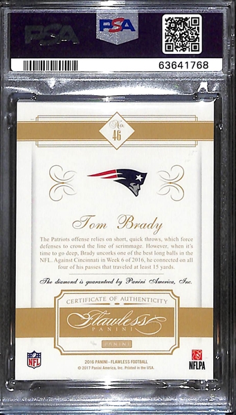2016 Panini Flawless Tom Brady #46 PSA 9