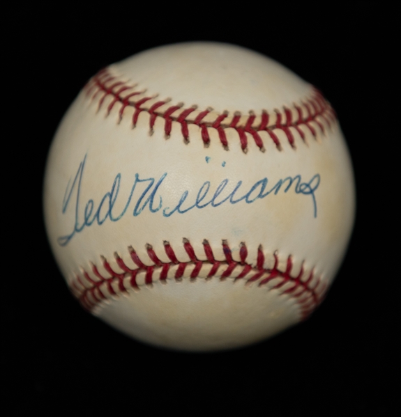Ted Williams Signed Official Rawlings American League Baseball (Full JSA Letter of Authenticity)