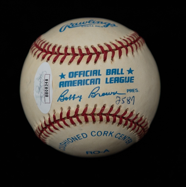 Ted Williams Signed Official Rawlings American League Baseball (Full JSA Letter of Authenticity)