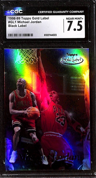 Lot of (3) CGC Graded Michael Jordan Cards w. 1997-98 Fleer Ultra Big Shots CGC 9