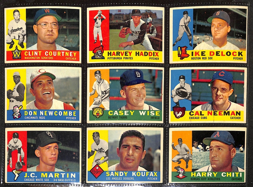 Lot of (391) Different 1960 Topps Baseball Cards w. Carl Yastrzemski Rookie & Willie McCovey Rookie Card